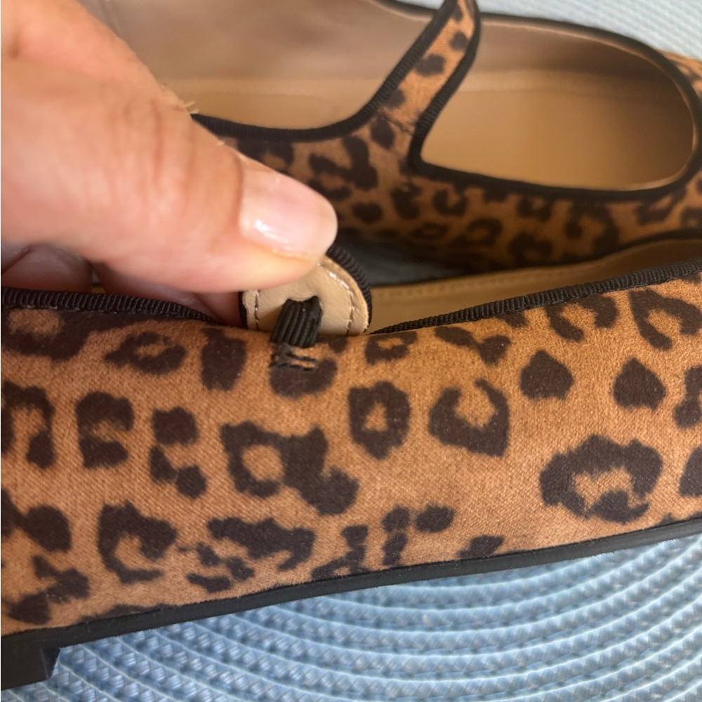 Michael by Michael Shannon Margaret Leopard Print Mary Jane Flat - Brown/Black - Picture 4 of 15